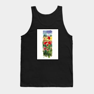 Poppies in the tuscan landscape Tank Top